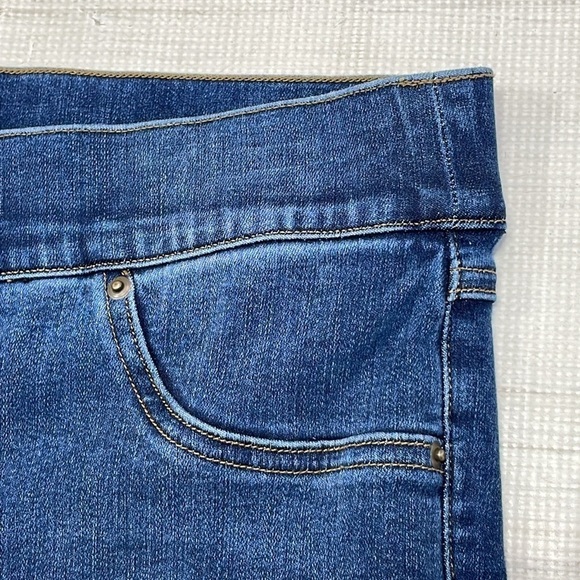 SPANX Jeans Women's L Large Blue Distressed Denim Skinny Stretch - Picture 6 of 11